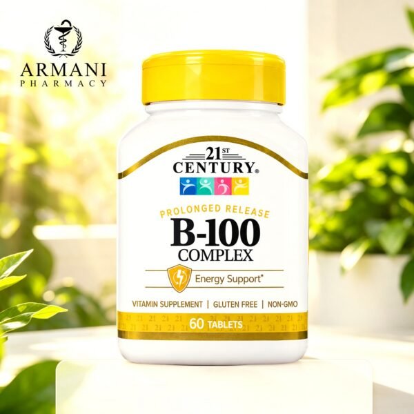 21ST B-100 COMPLEX TAB 60'S 21st Century B-100 Complex Tablets – 60 Tablets
