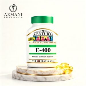 21ST E-400 SGEL 110'S 1 21st Century Vitamin E 400 IU Softgels – 110 Softgels