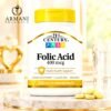 21st FOLIC ACID 400MG 250'S 21st Century Folic Acid 400 mcg – 250 Tablets