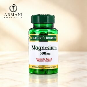 Nature’s Bounty Magnesium 500 mg Tablets – 100 Tablets