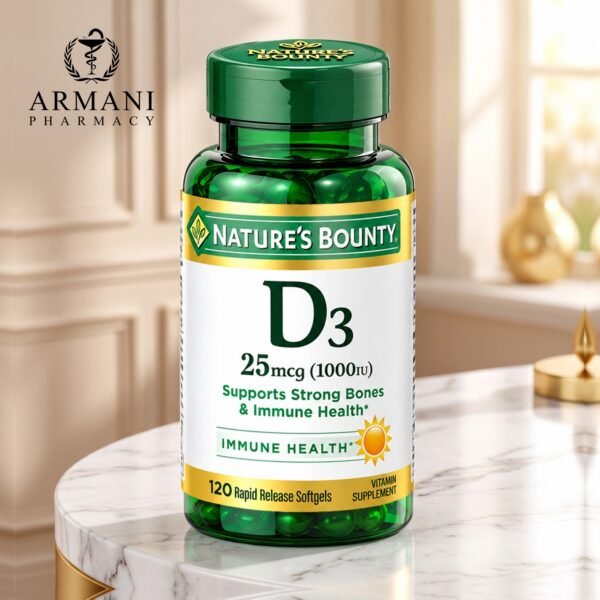 Nature’s Bounty Vitamin D 1000 IU Softgels – 100 Softgels