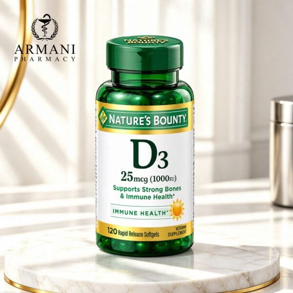 Nature’s Bounty Vitamin D 1000 IU Softgels – 100 Softgels