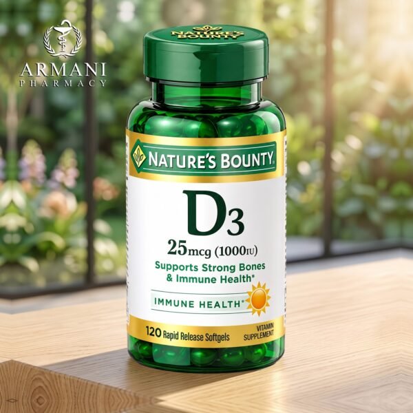 Nature’s Bounty Vitamin D 1000 IU Softgels – 100 Softgels